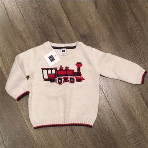 Janie and Jack Train Sweater